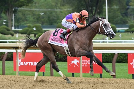 Ted Noffey wins the Hopeful Stakes at Saratoga Race Course