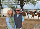 Stephanie Collins and Jeff Lifson at Churchill Downs