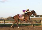 Baeza with Hector Isaac Berrios riding won the $1,000,000 Grade I Pennsylvania Derby  at Parx Racing in Bensalem, PA on Saturday September 20, 2025.  Photo by Nikki Sherman/EQUI-PHOTO