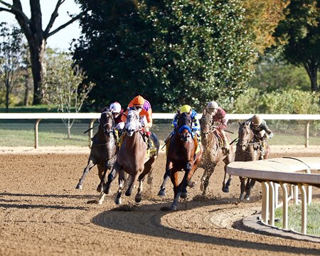 Ted Noffey wins the 2025 Breeders' Futurity at Keeneland