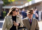 Andre Fabre with is daughter Lavinia
Longchamp 4.10.25 Pic: Edward Whitaker