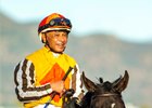 Sumter and jockey Mike Smith win the $80,000 Lure Stakes, Saturday, October 18, 2025 at Santa Anita Park, Arcadia CA.
&#169; BENOIT PHOTO