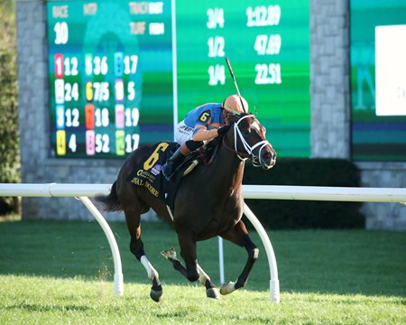 Final Score wins the Bourbon Stakes at Keeneland