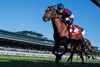 Lush Lips wins the 2025 Queen Elizabeth II Challenge Cup Stakes at Keeneland