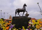 Breeders' Cup ecorche statue at Del Mar with Breeders’ Cup contenders at Del Mar Thoroughbred Club in Del Mar, CA,  on Oct. 26, 2025.