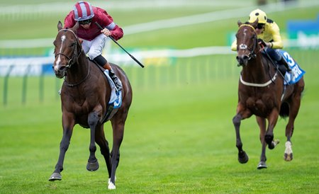 Beauvatier wins the Challenge Stakes at Newmarket Racecourse