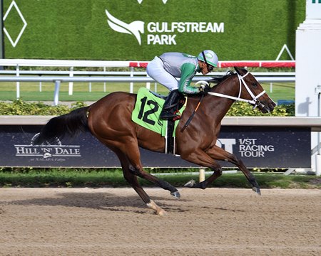 Mythical wins the Florida Sire Susan's Girl Stakes at Gulfstream Park