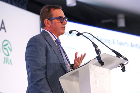 NYRA's Tony Allevato presents at this year's International Conference of Horseracing Authorities
