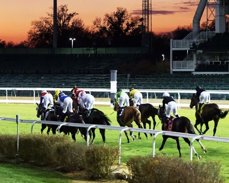 Racing at Churchill Downs