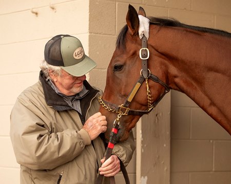 Michael Tomlinson with Pinfire at Churchill Downs