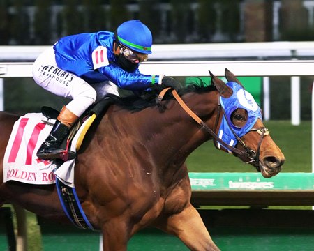 Bella Ballerina wins the Golden Rod Stakes at Churchill Downs