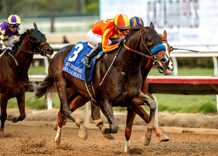 Nevada Beach wins the Native Diver Stakes at Del Mar
