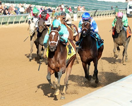 Alpine Princess wins the Falls City Stakes Nov. 28 at Churchill Downs