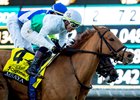 Ambaya and jockey Kazushi Kimura win the Grade I, $300,000 American Oaks, Sunday, December 28, 2025 at Santa Anita Park, Arcadia CA.
© BENOIT PHOTO
