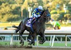Goal Oriented and jockey Joel Rosario win the Grade I $300,000 Malibu Stakes Sunday, December 28, 2025, opening day of the Santa Anita Park  meet.
Benoit Photo