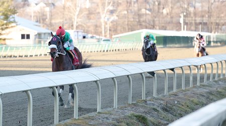 Mailata wins the Parx Future Stars Stakes at Parx Racing