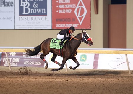 Express Kid wins the Springboard Mile at Remington Park