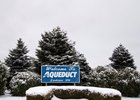 Entrance sign on Saturday, December 27, 2025 at Aqueduct