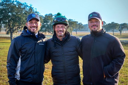Elijah Arroyo (left) with father Nelson and brother Brandon