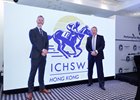 IFHA Chair and HKJC Chief Executive Officer Winfried Engelbrecht-Bresges (right) with JHWC Chair Darragh O’Loughlin (left) at the International Conference on the Health, Safety and Welfare of Jockeys (ICHSWJ)