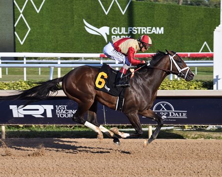 Nearly wins an allowance optional claimer at Gulfstream Park