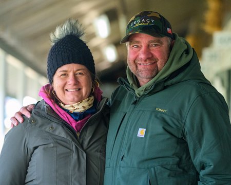 Wyndee and Tommy Eastham of Legacy Bloodstock at the Keeneland January Sale