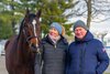 From left, Simply in Front, handler Sophie Aird, and consigner Richard G. Hogan.
Keeneland January Horses of All Ages Sale at Keeneland near Lexington, Ky., on Jan. 11, 2026.