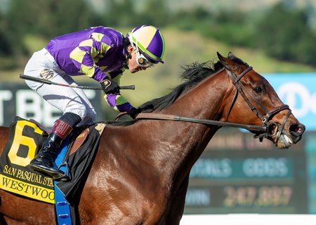 Westwood wins the San Pasqual Stakes at Santa Anita Park