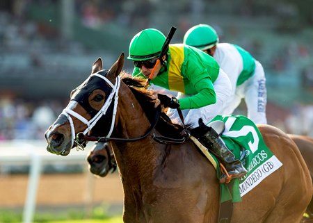 Mondego wins the San Marcos Stakes at Santa Anita Park