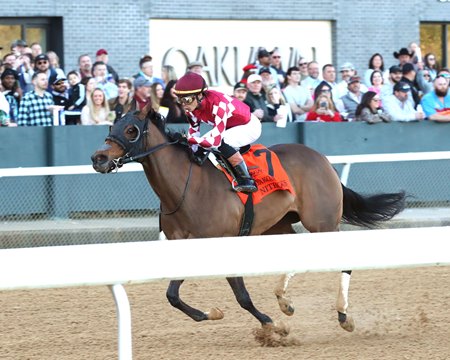 Nitrogen wins the Bayakoa Stakes at Oaklawn Park