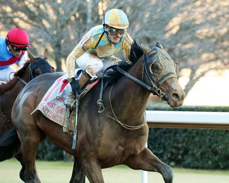 Silent Tactic wins the Southwest Stakes at Oaklawn Park