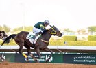 Teduom and Nawaf Almudiani take the 2026 Fillies Mile at King Abdulaziz Racecourse