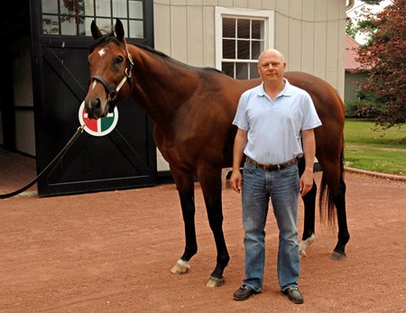 Antony Beck with Afleet Alex at Gainesway