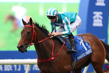 Romantic Warrior wins the Hong Kong Gold Cup at Sha Tin Racecourse