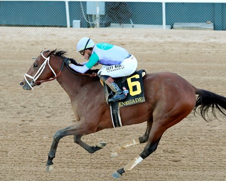 Renegade wins the Arkansas Derby at Oaklawn Park