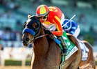 Forced Entry and jockey Juan Hernandez win the Grade III, $100,000 Santa Ysabel Stakes, Sunday, March 8, 2026 at Santa Anita Park, Arcadia CA>
g BENOIT PHOTO