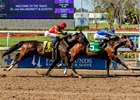 3-22-26 Our Moneyman, with Axel Concepcion aboard, wins the 54th running of the $100,000 Crescent City Derby at Fairgrounds Racecourse in New Orleans, LA. 
Hodges Photography/Lou Hodges, Jr.