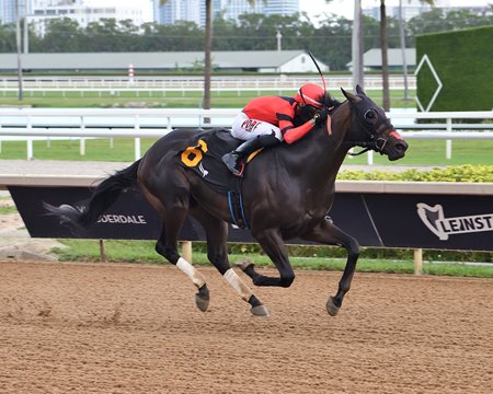 Fulmine wins the Hutcheson Stakes at Gulfstream Park
