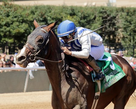 Parchment Party wins the Temperence Hill Stakes at Oaklawn Park