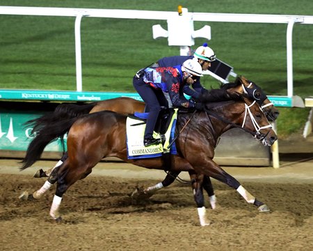 Commandment breezes in company at Churchill Downs