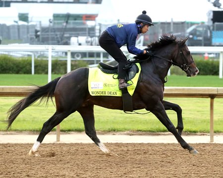 Wonder Dean gallops at Churchill Downs