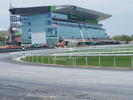 The new Belmont Park grandstand
