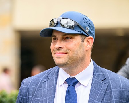 Trainer Brad Cox at Keeneland
