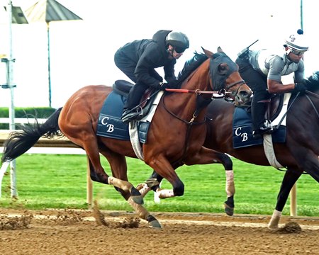 Ottinho works at Keeneland
