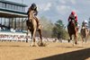 A Fine Chardonnay (Maclean's Music) wins the Beaumont Stakes (G2) at Keeneland on 4.3.26. Brian Hernandez up, Ian Wilkes trainer, Double 22 Stables, LLC (Philip Griesinger) owner