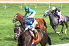 In Our Time wins the 2026 Giant's Causeway Stakes at Keeneland