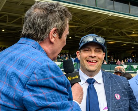 Brad Cox after Further Ado's Blue Grass Stakes victory at Keeneland