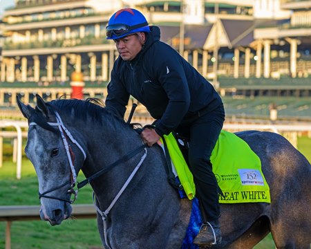 Great White trains April 30 at Churchill Downs