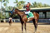 So Happy and jockey Mike Smith win the Grade I, $500,000 Santa Anita Derby, Saturday, April 4, 2026 at Santa Anita Park, Arcadia CA.
© BENOIT PHOTO