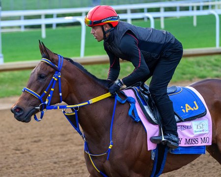 My Miss Mo trains April 26 at Churchill Downs